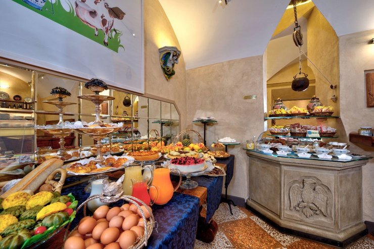 Our rich buffet breakfast  Art Hotel Commercianti Bolonia